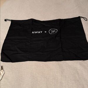 AWAY luggage Dust bag black embroidered w/ Dwyane Wade "Way of Wade" logo 31x21